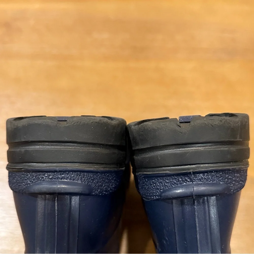 Kamik Youth Snobuster Boot Rubber Insulated‎ Draw String Waterproof Navy Sz 5